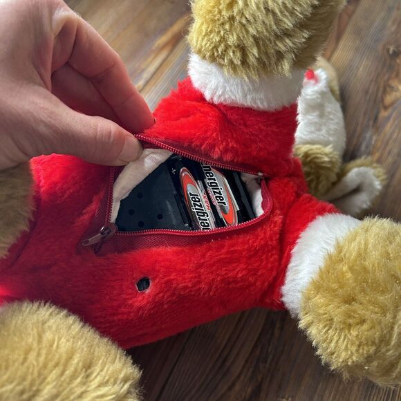 Vintage Christmas Rudolph the Red Nose Reindeer Emson Lights Up Reindeer Plush - Picture 11 of 11